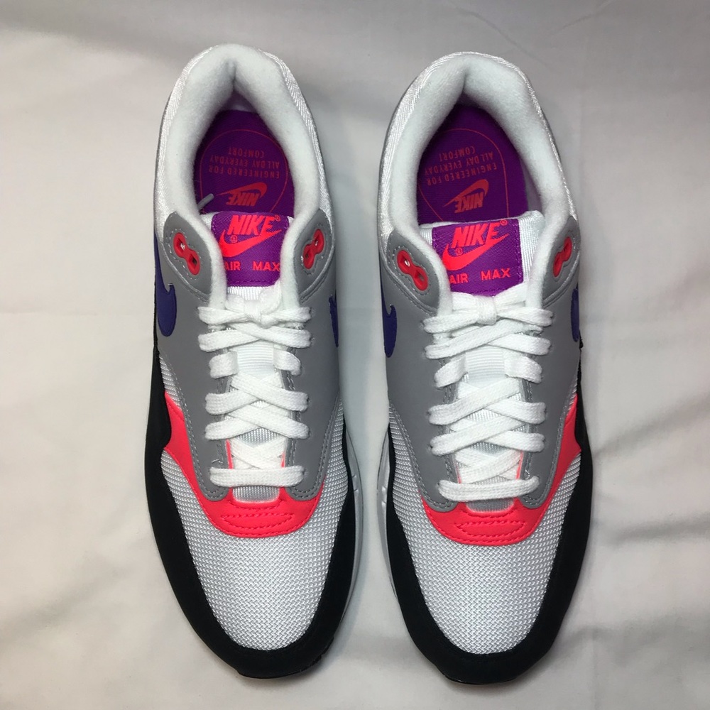 Nike Air Max 1 Raptors Pink Flash Lifestyle Shoes - Picture 5 of 8